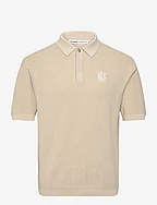 Will Knit Polo - LIGHT BROWN