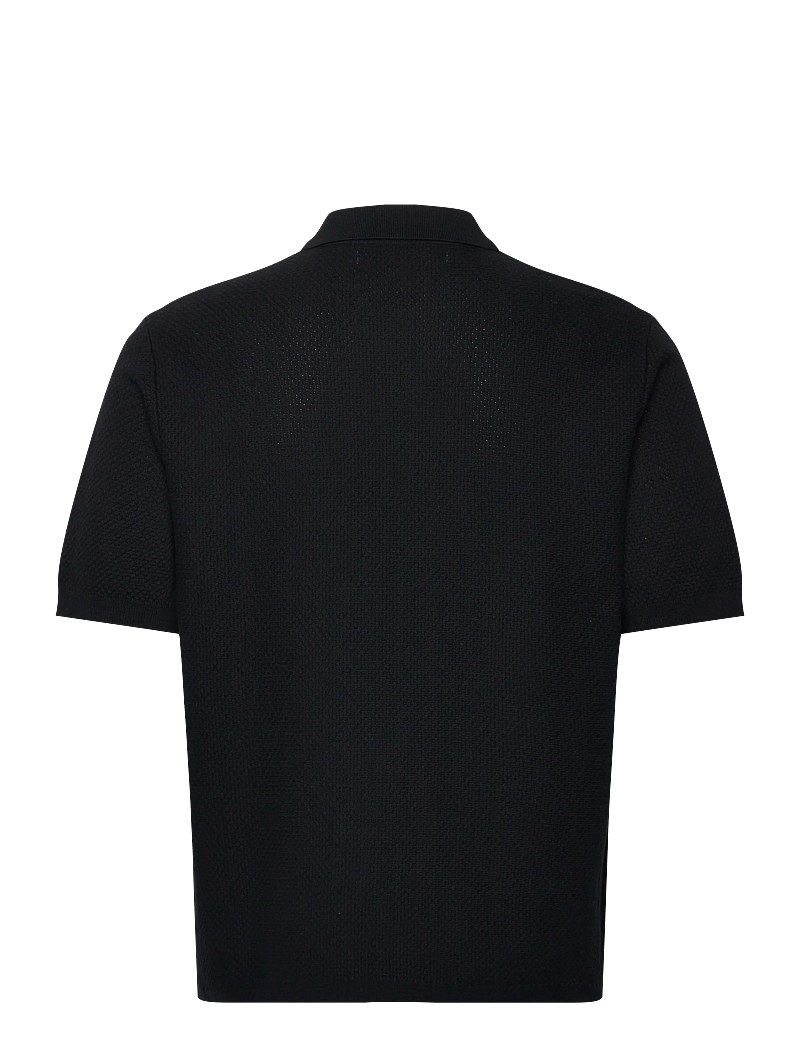 BLS Hafnia - Sicilia Polo Short Sleeve - stickade pikéer - black - 1
