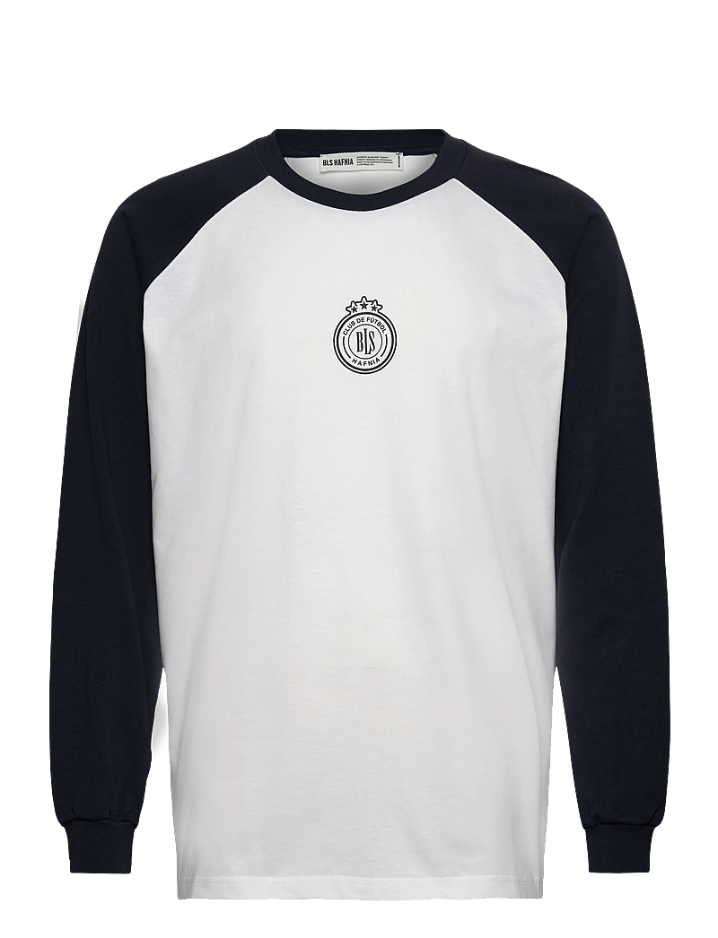 BLS Hafnia - Club De futbol Raglan LS - langærmede t-shirts - white / navy - 0