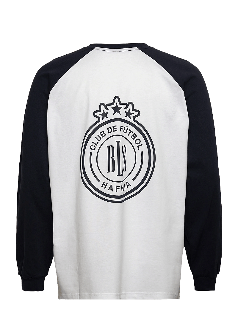 BLS Hafnia - Club De futbol Raglan LS - langærmede t-shirts - white / navy - 1