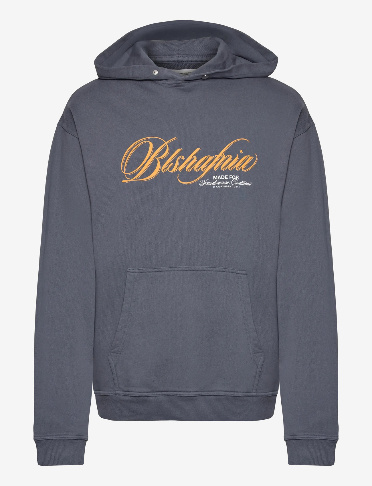 BLS Hafnia - Washed Florientina Hoodie - kapuutsiga dressipluusid - washed navy - 0