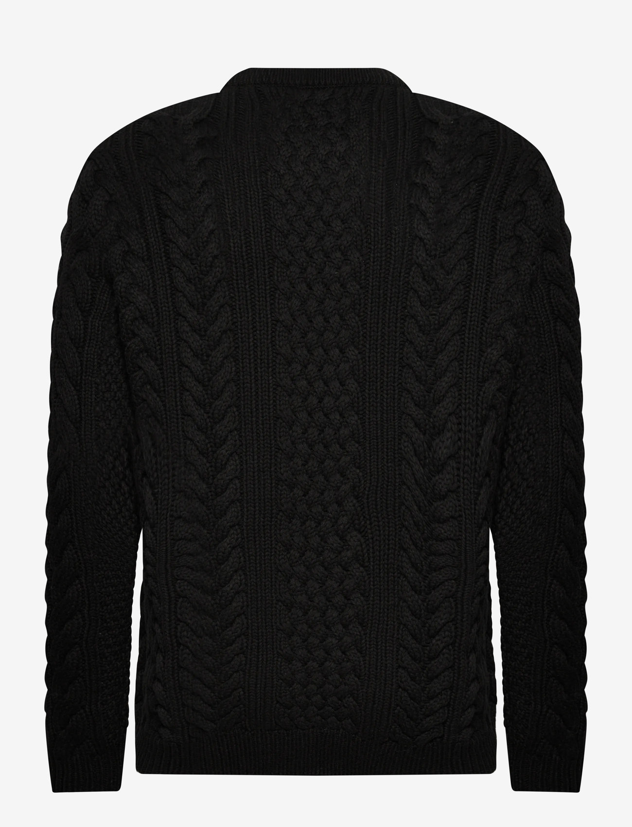 BLS Hafnia - Lee Cable Knit - rund hals - black - 1