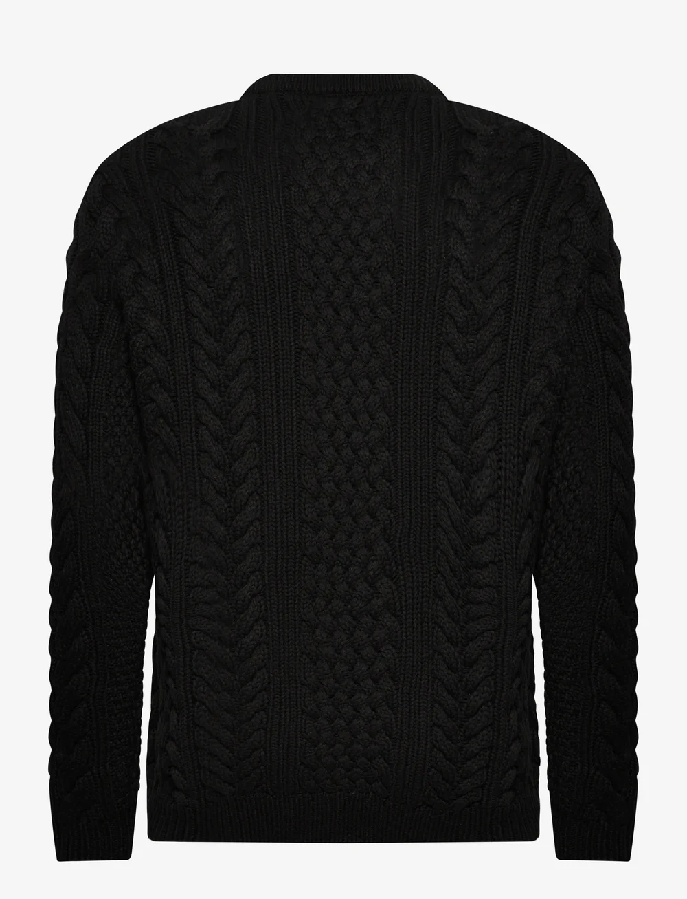 BLS Hafnia - Lee Cable Knit - Ümmarguse kaelusega kudumid - black - 1