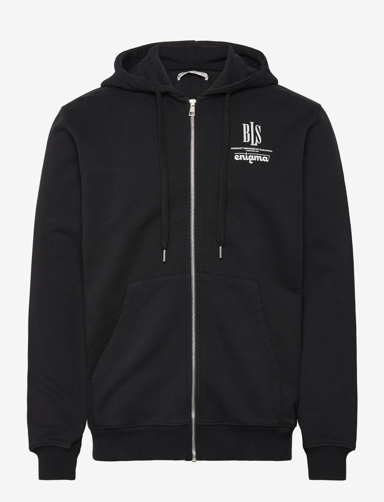 BLS Hafnia - Enigma Crossword Zip Hoodie - hoodies - black - 0