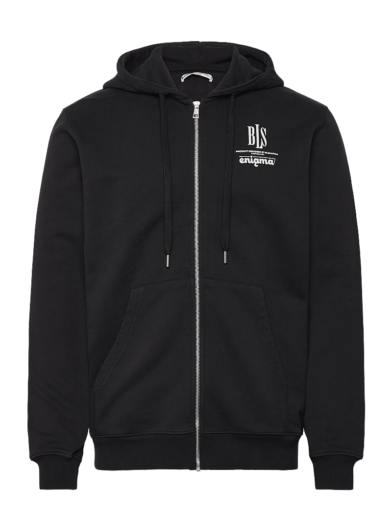 BLS Hafnia - Enigma Crossword Zip Hoodie - hoodies - black - 0