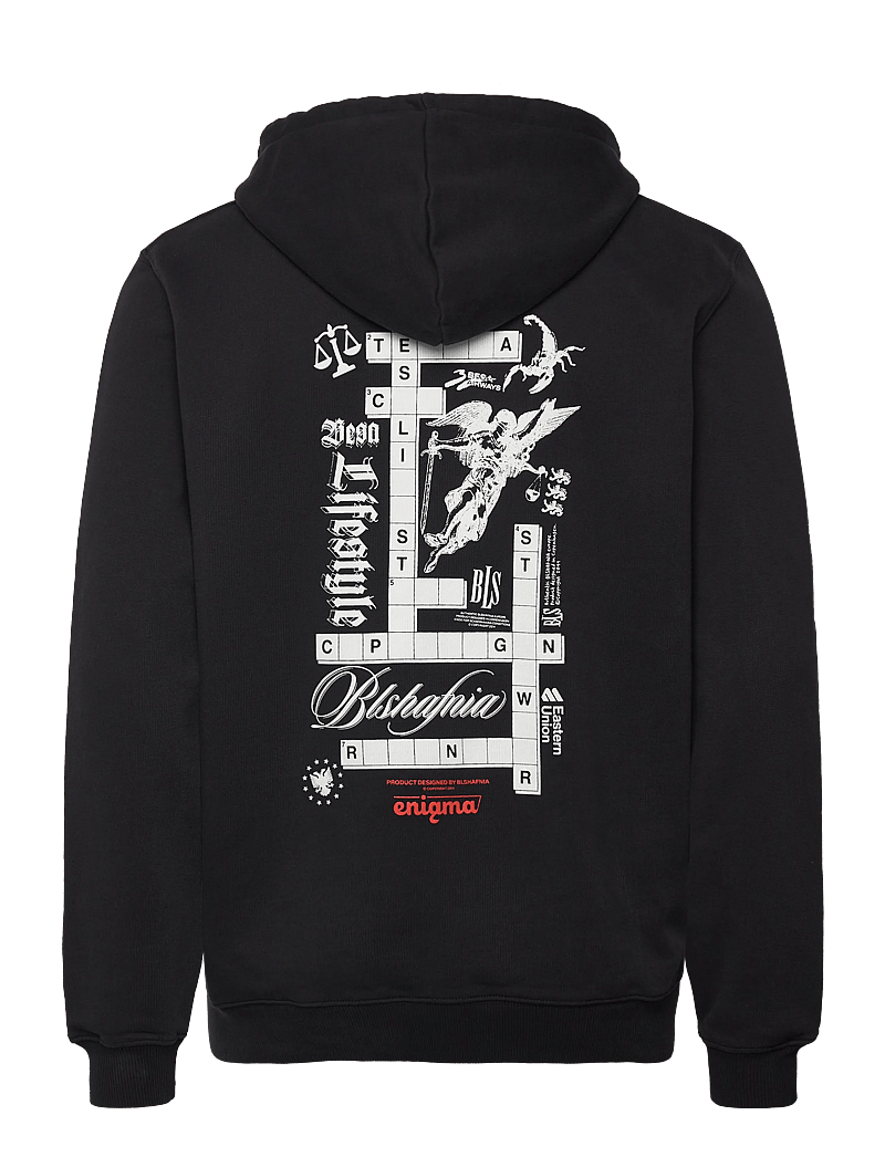 BLS Hafnia - Enigma Crossword Zip Hoodie - hoodies - black - 1