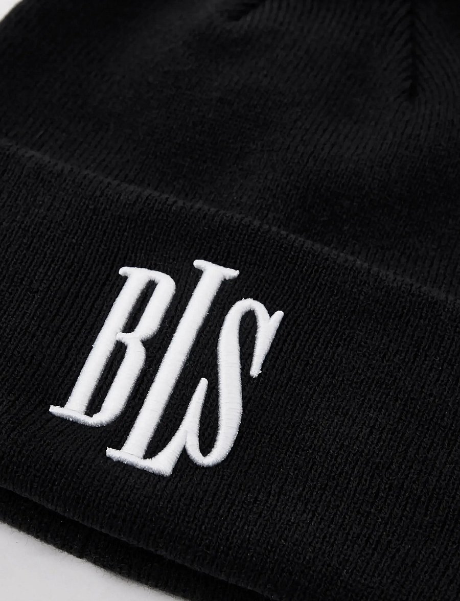 BLS Hafnia - Classic 3D Beanie - black/white - 3