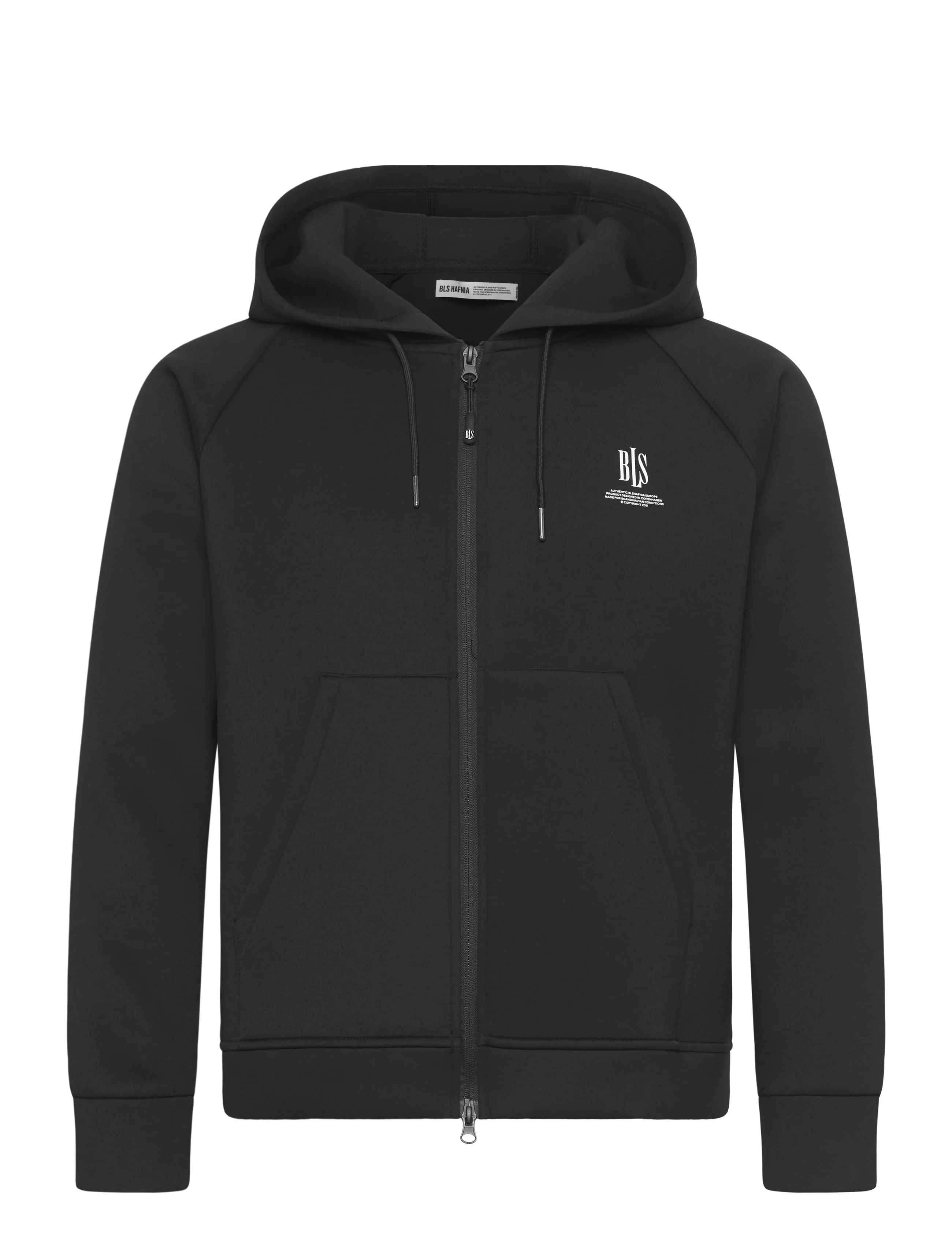 BLS Hafnia Edwin Zip Hoodie, XL, Sweatshirts & Hoodies, Schwarz - Männerswear