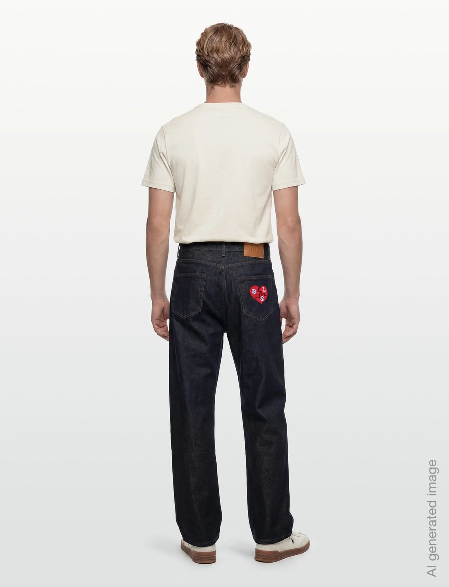 BLS Hafnia - Heartbreak Jeans - weite jeans - dark blue indigo - 4