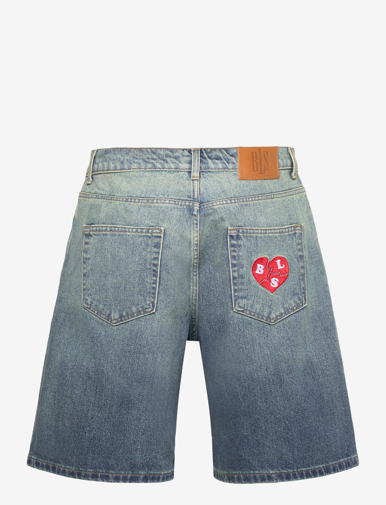 BLS Hafnia - Heart Break Shorts - jorts - washed blue - 1