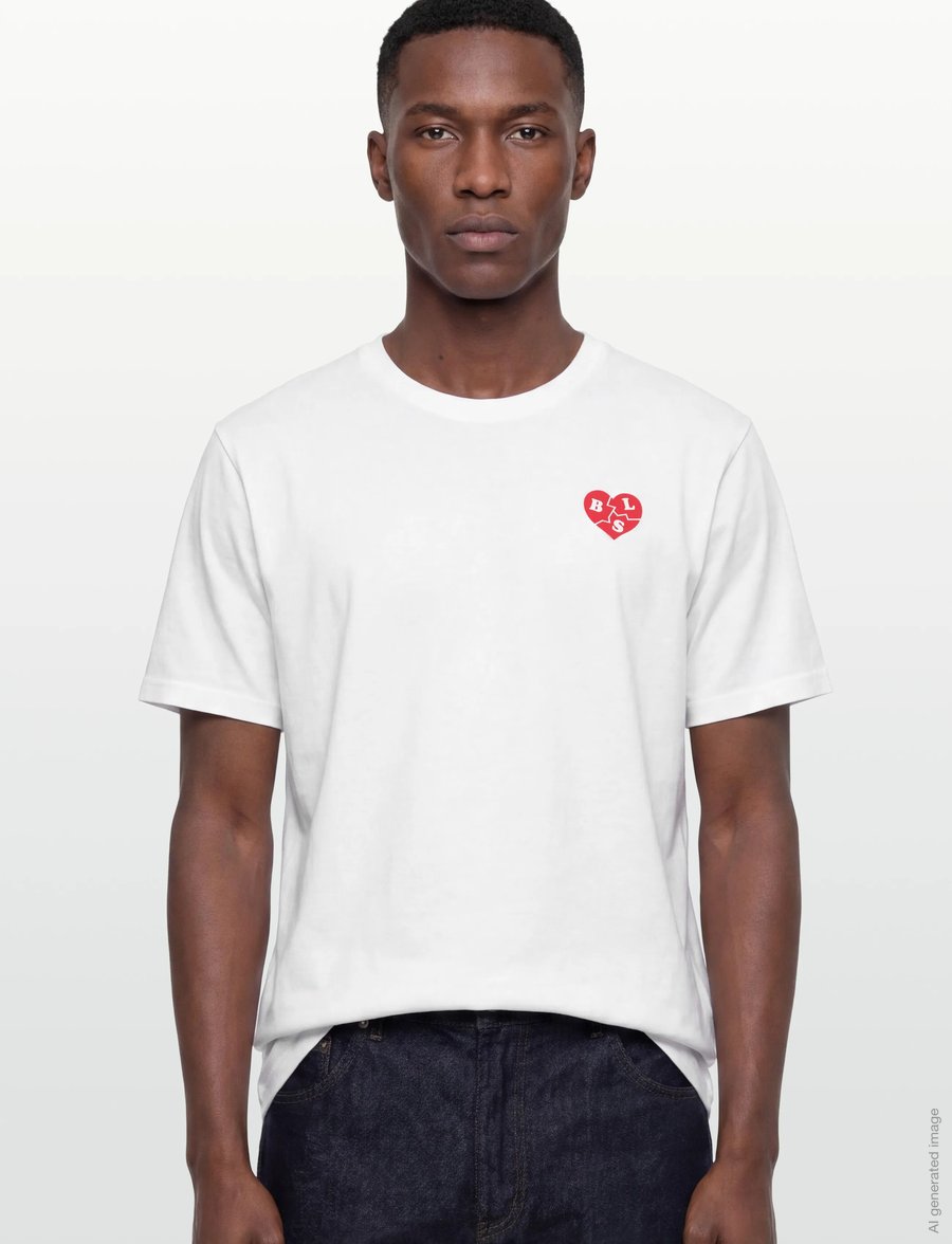 BLS Hafnia - Heartbreaker T-shirt - kortärmade t-shirts - white - 3