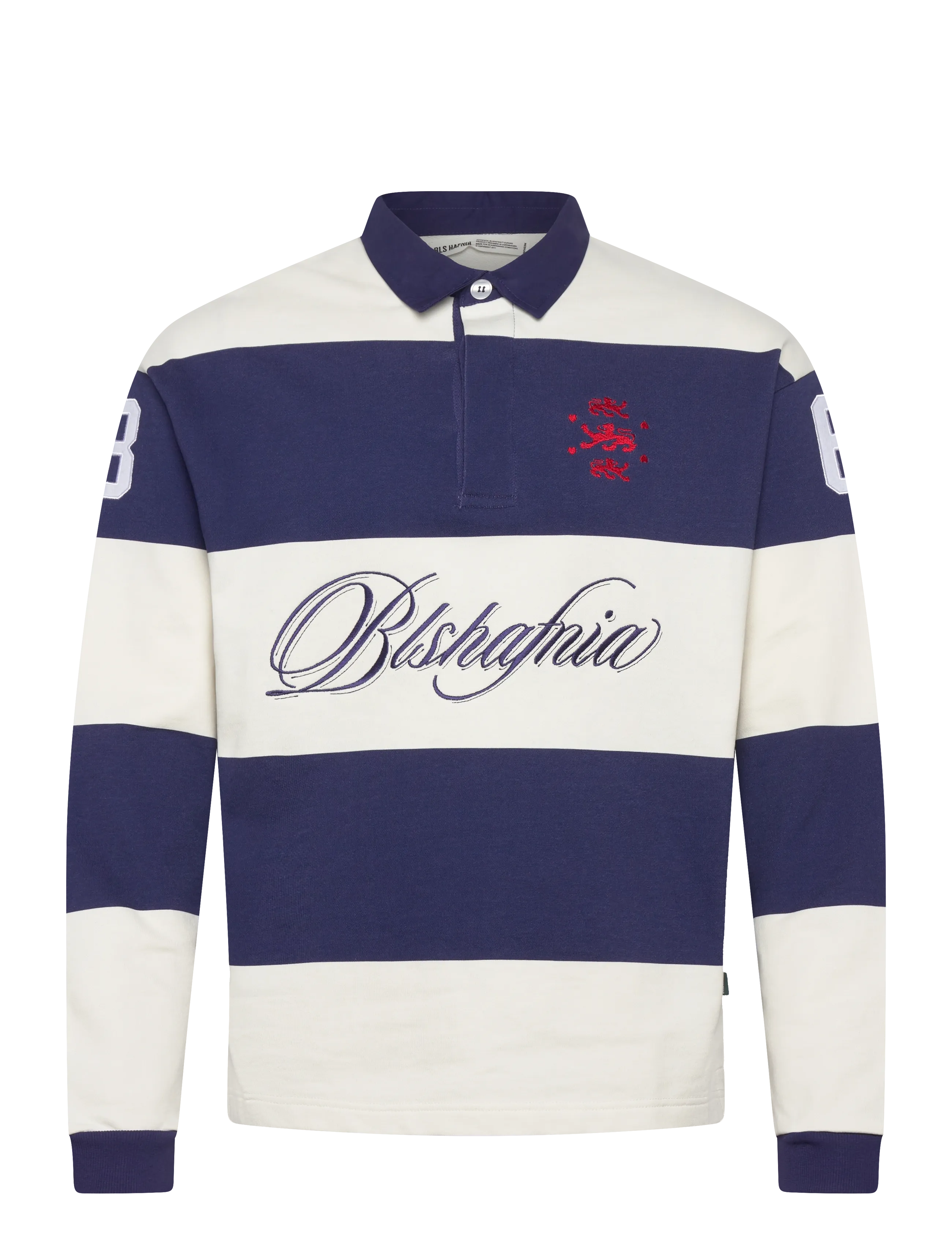 BLS Hafnia Florentina Polo LS - Skandinavisk - WHITE/NAVY / navy