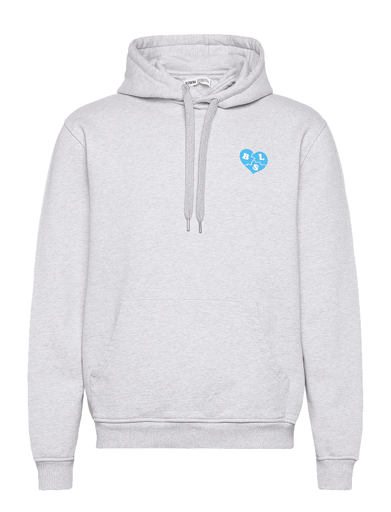 BLS Hafnia - Heartbreaker Hoodie - hættetrøjer - grey melange - 0