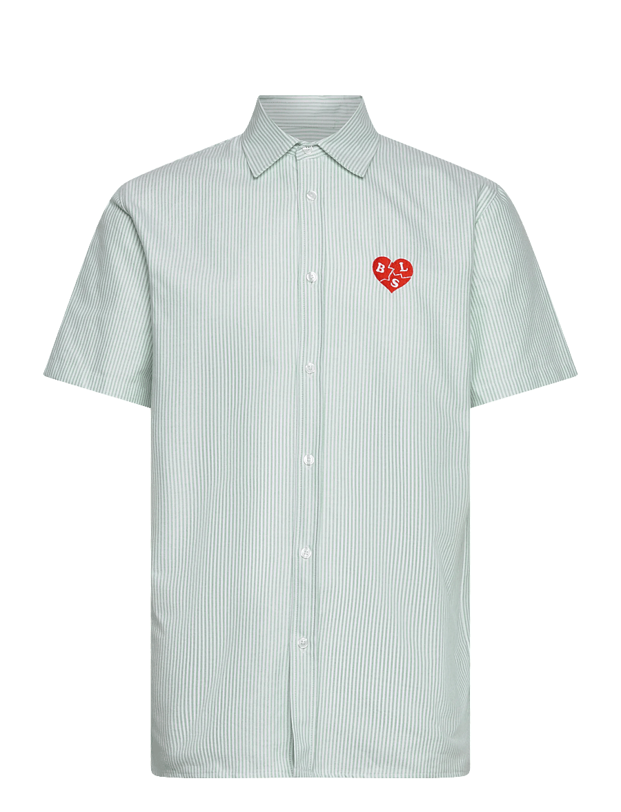 BLS Hafnia - I Heart Oxford - oxford skjorter - green/white - 0