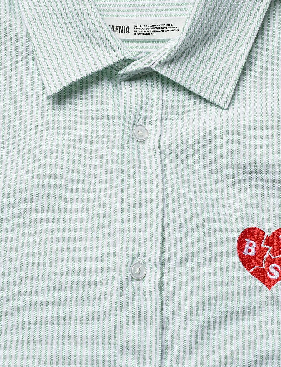 BLS Hafnia - I Heart Oxford - oxford skjorter - green/white - 2
