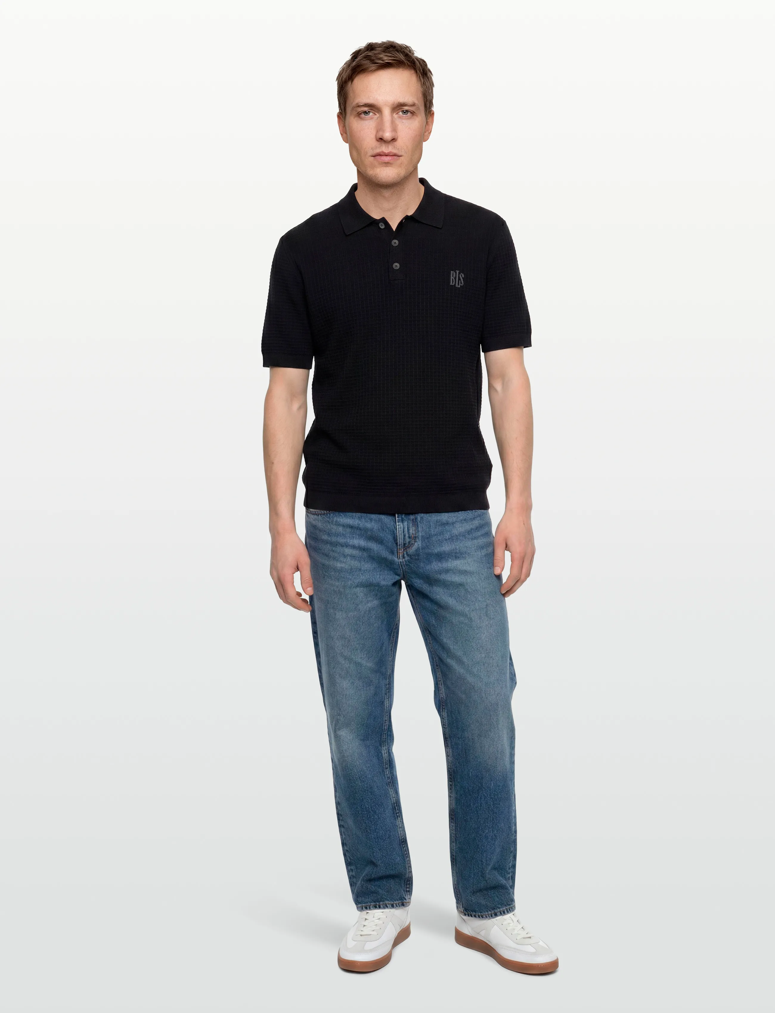 BLS Hafnia Wilkins Polo, L, Polos, Schwarz - Short-sleeved, Männerswear