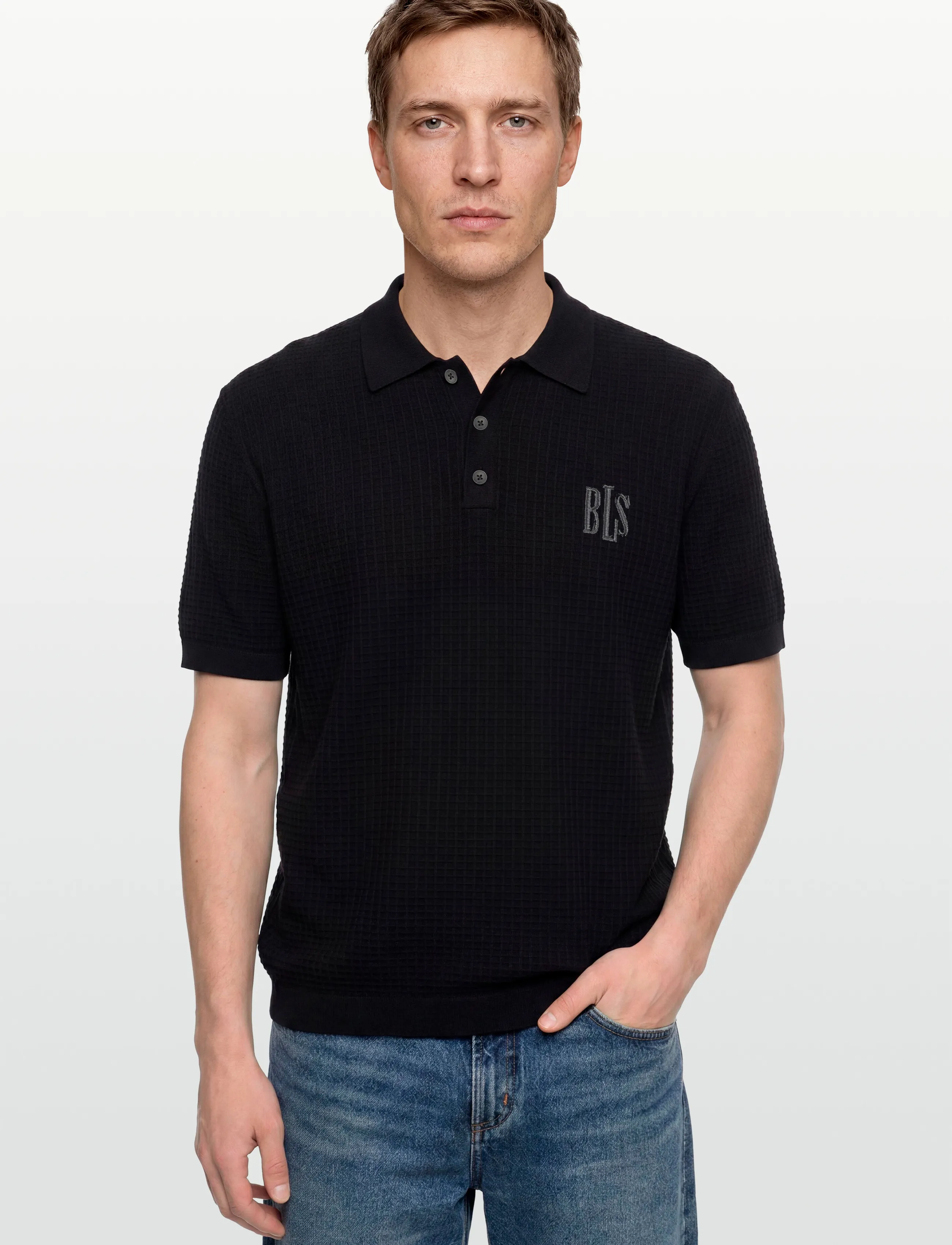 BLS Hafnia - Wilkins Polo - kurzärmelig - black - 3