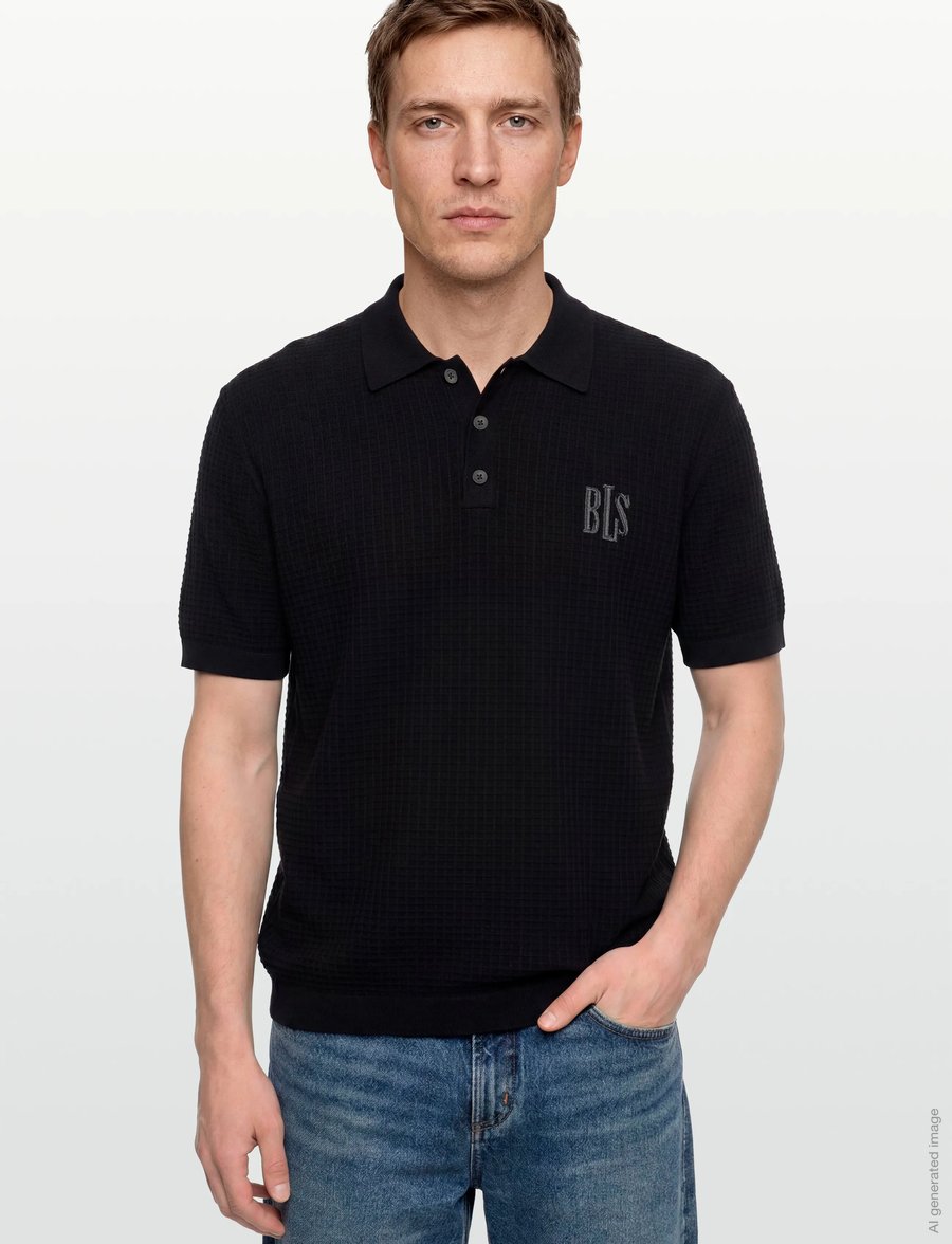 BLS Hafnia - Wilkins Polo - kurzärmelig - black - 3