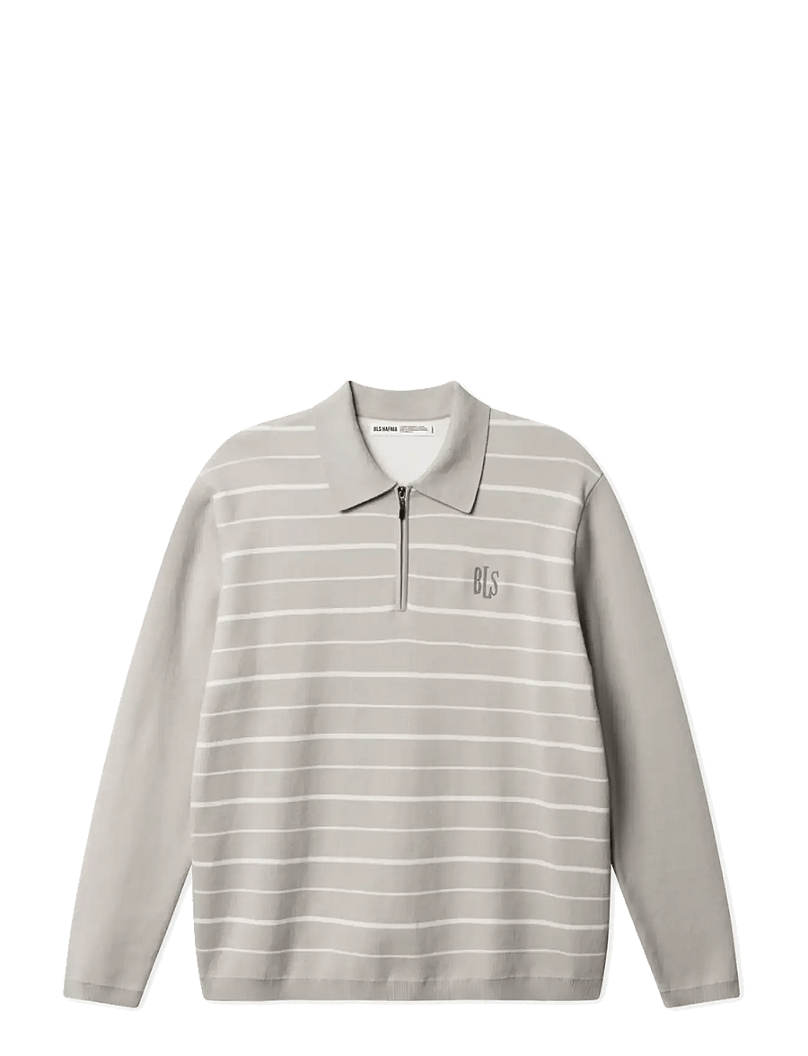 BLS Hafnia - Trieste LS Polo - langärmelige t-shirts - grey - 1