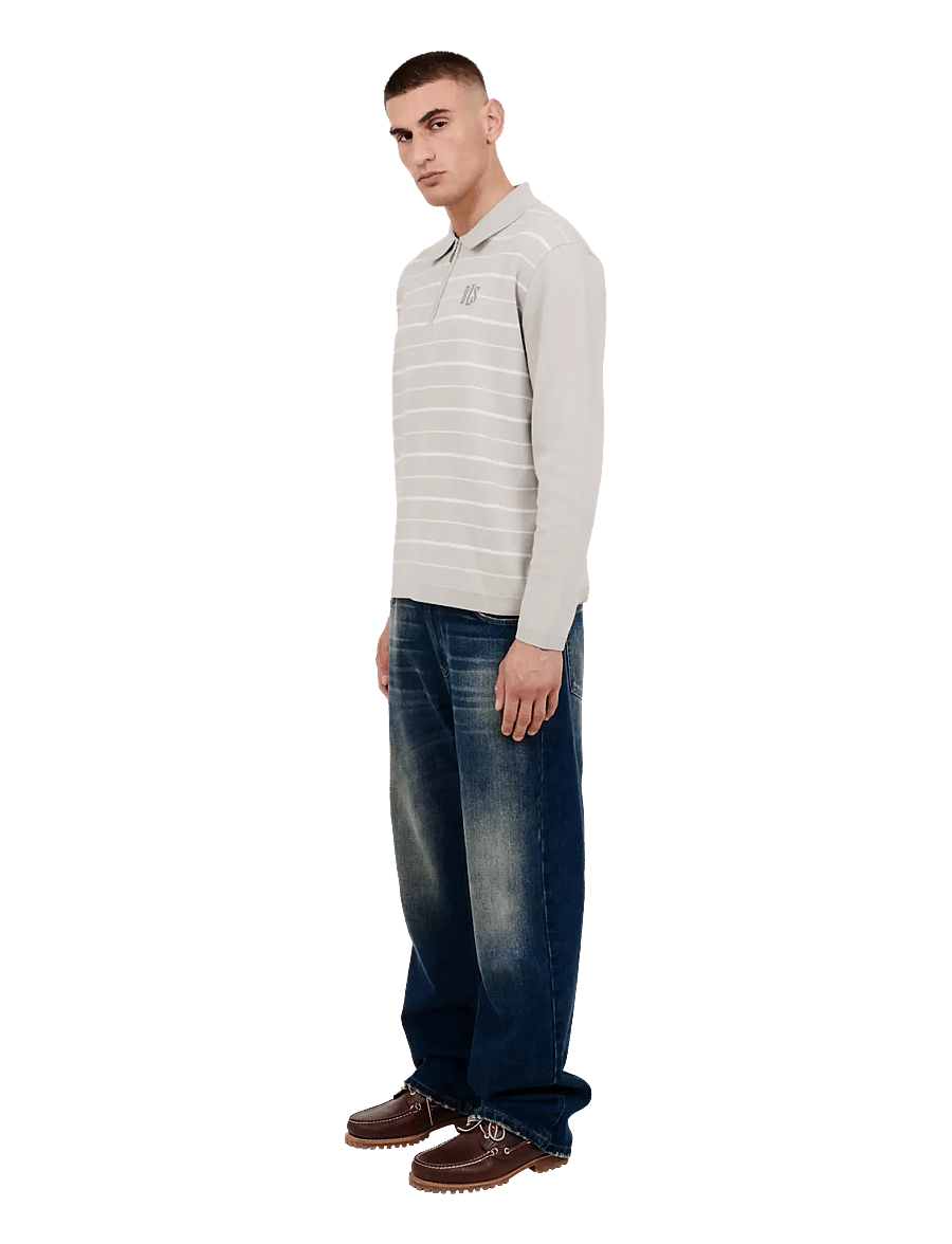 BLS Hafnia - Trieste LS Polo - langärmelige t-shirts - grey - 3