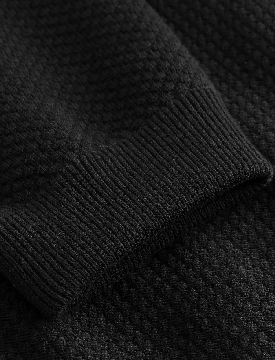 BLS Hafnia - Sicilia LS Polo - long-sleeved knitted polos - black - 5