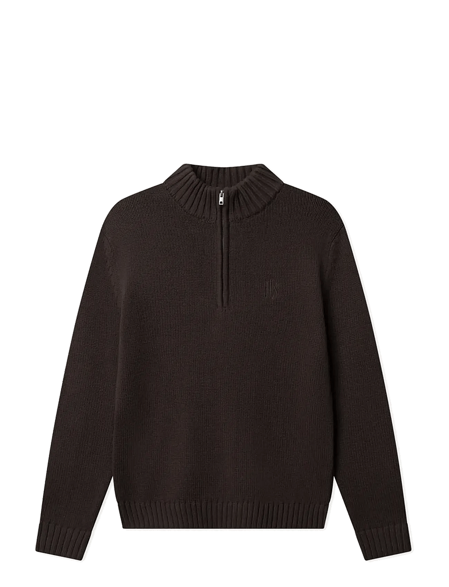 BLS Hafnia - Emmet Half Zip - half zip jumpers - brown - 1