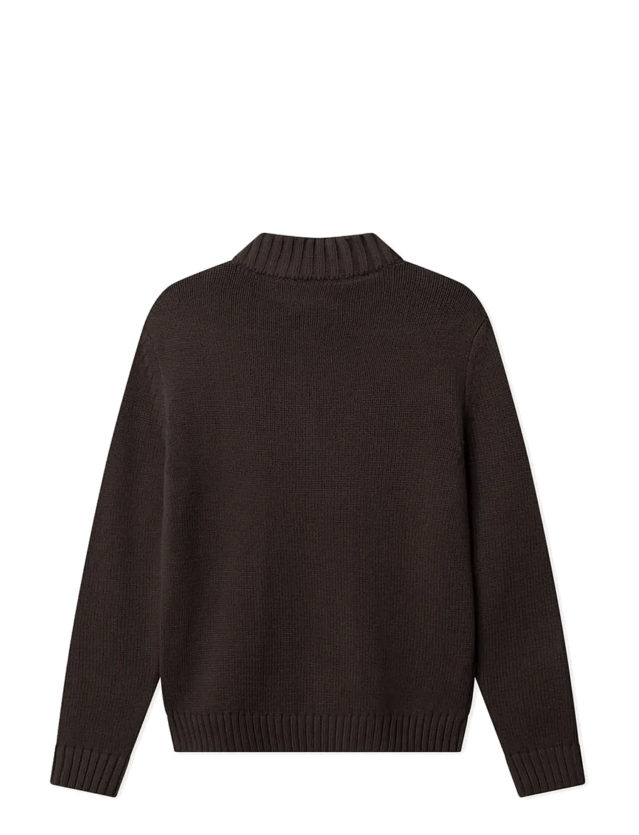 BLS Hafnia - Emmet Half Zip - half zip jumpers - brown - 2