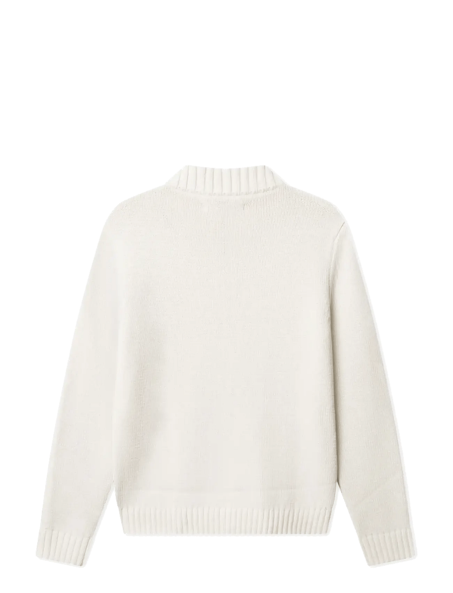 BLS Hafnia - Emmet Half Zip - half zip jumpers - off white - 1