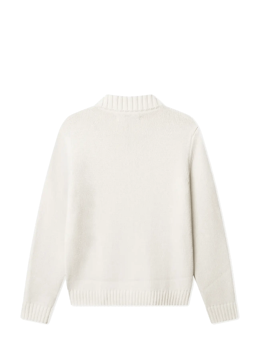 BLS Hafnia - Emmet Half Zip - half zip jumpers - off white - 2