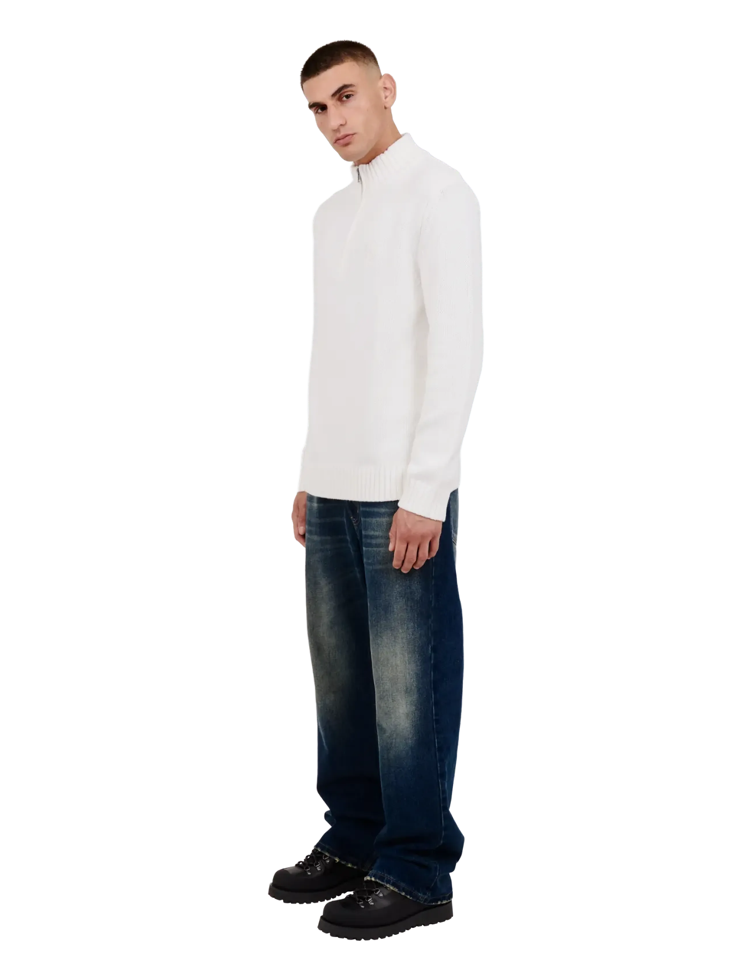 BLS Hafnia - Emmet Half Zip - half zip jumpers - off white - 3