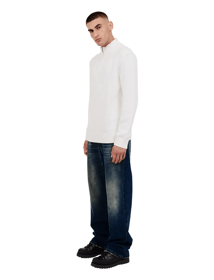 BLS Hafnia - Emmet Half Zip - half zip jumpers - off white - 3
