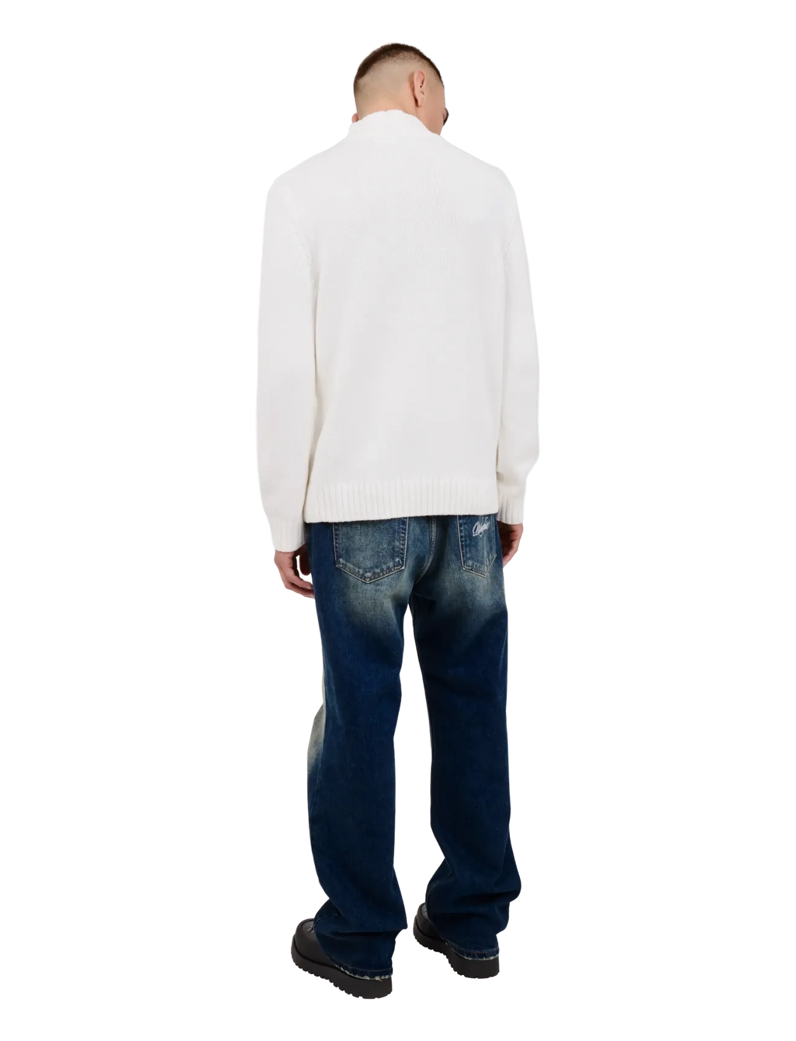BLS Hafnia - Emmet Half Zip - half zip jumpers - off white - 4