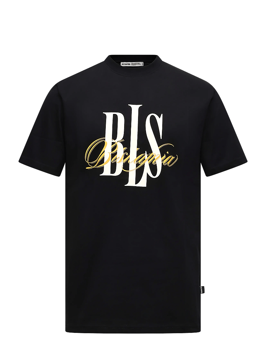 BLS Hafnia - Mistral T-shirt - kurzärmelige t-shirts - black / yellow - 1