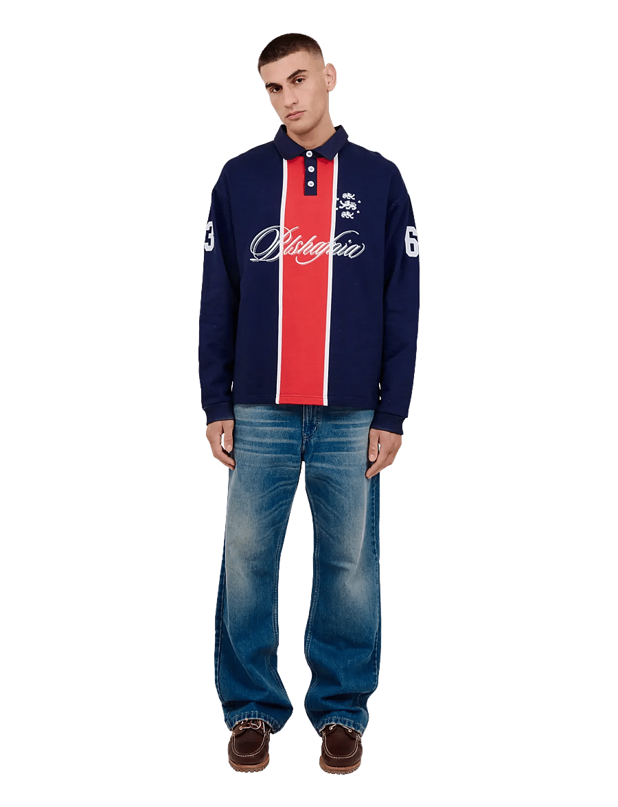 BLS Hafnia - Saint Rugby Polo - langärmelige strick-polohemden - navy - 0