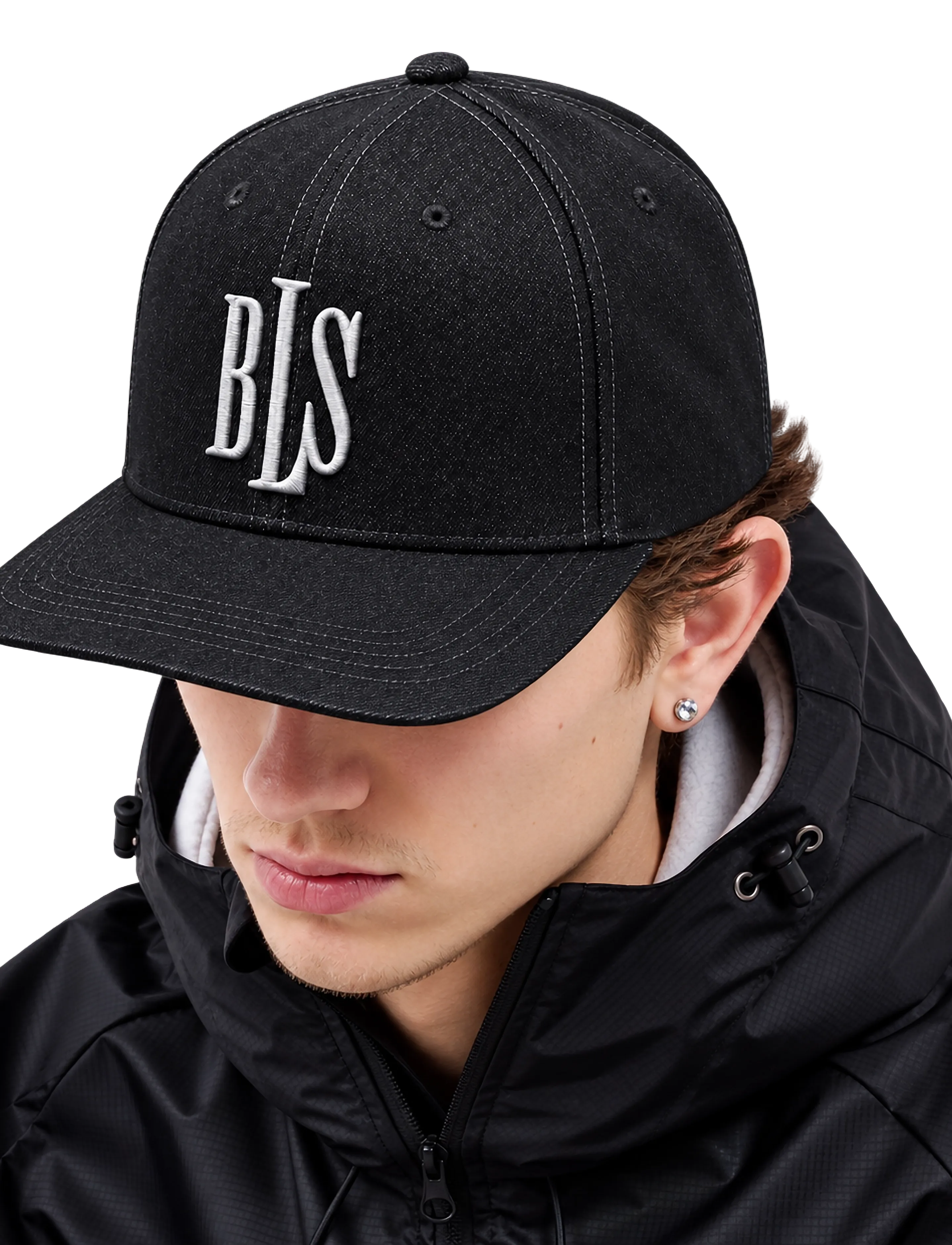 BLS Hafnia Classic Denim Snapcback - Accessoires - BLACK / black