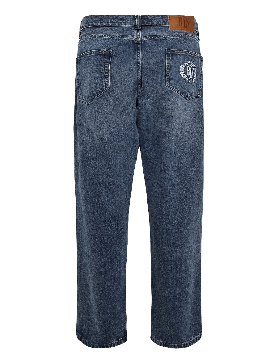 BLS Hafnia - Block League Jeans - loose jeans - marble dark blue - 2