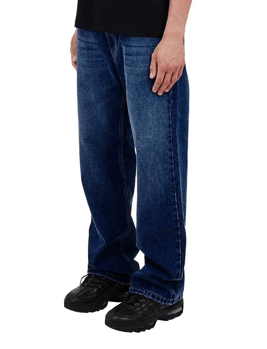 BLS Hafnia - Block League Jeans - loose jeans - marble dark blue - 0
