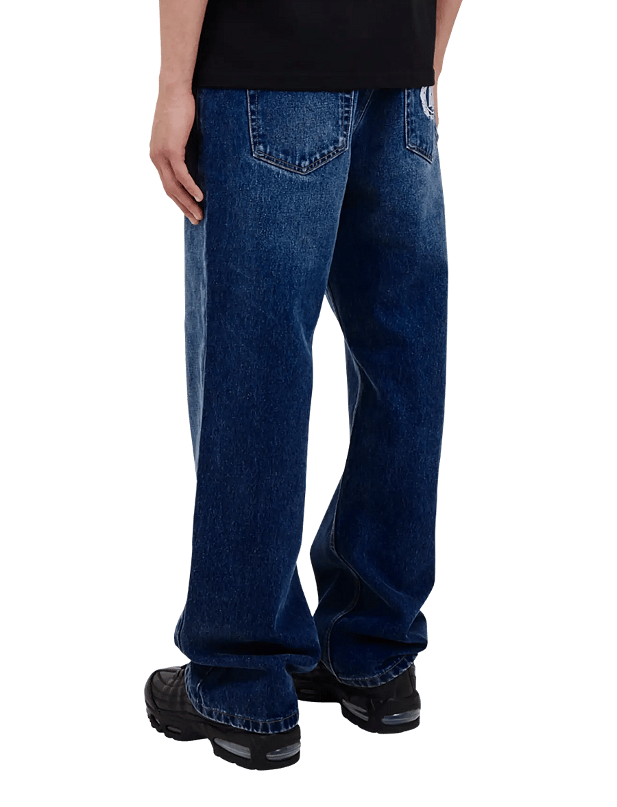 BLS Hafnia - Block League Jeans - loose jeans - marble dark blue - 3