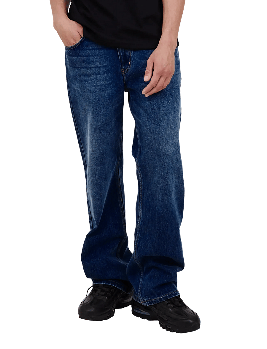 BLS Hafnia - Block League Jeans - loose jeans - marble dark blue - 4