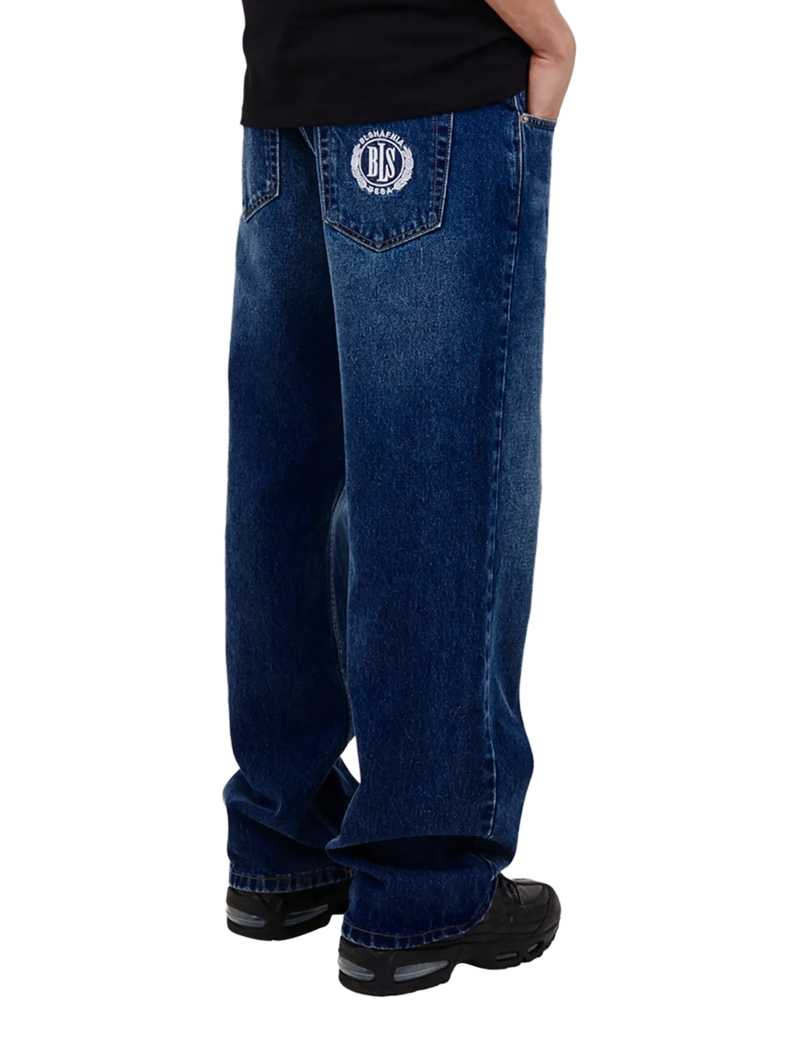 BLS Hafnia - Block League Jeans - loose jeans - marble dark blue - 5