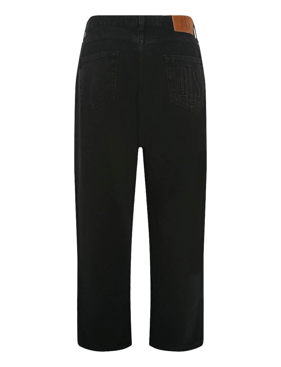 BLS Hafnia - Embossed Jeans - weite jeans - black - 1
