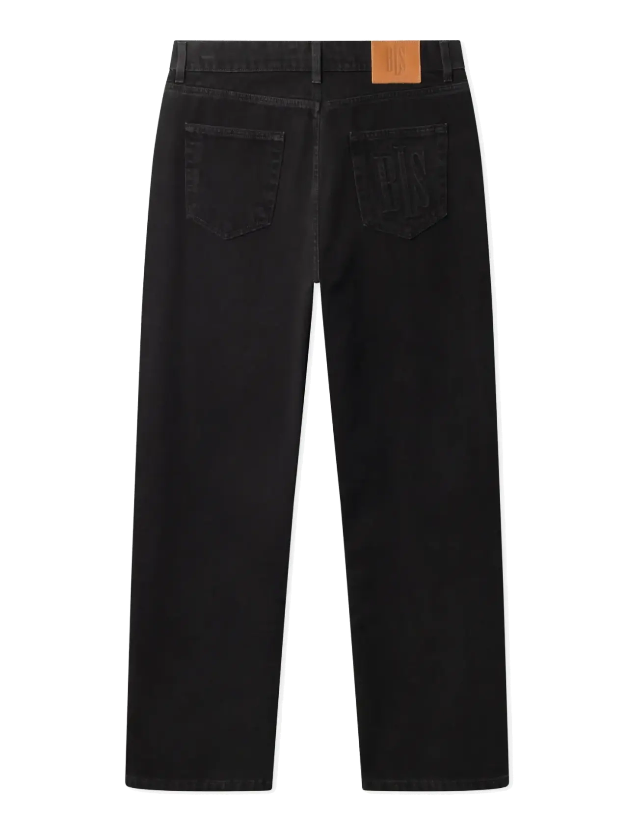 BLS Hafnia - Embossed Jeans - alt laienevad teksad - black - 1