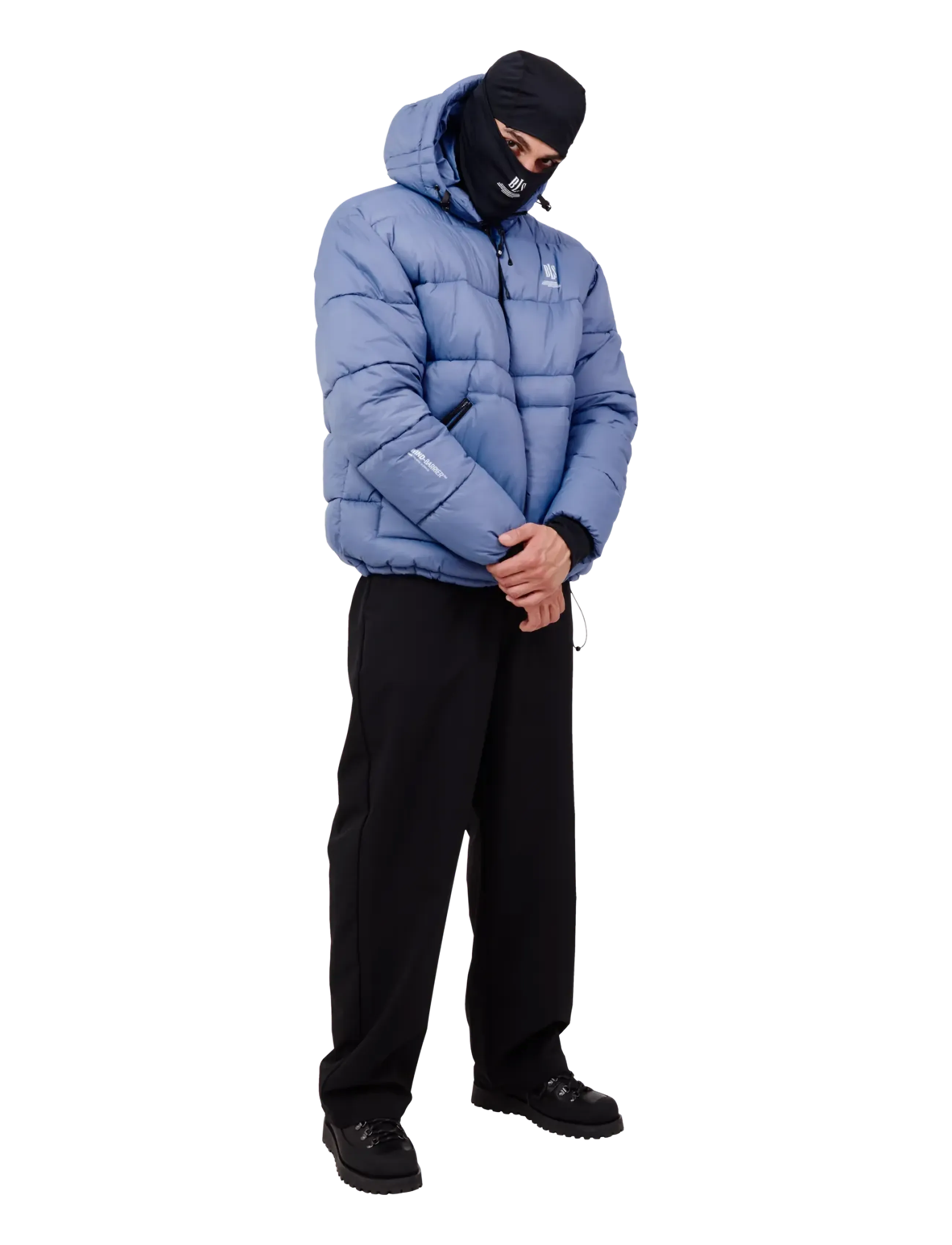 BLS Hafnia Samurai Jacket, Herren, Kapuzen Daunenjacke, Blau, Gr.L