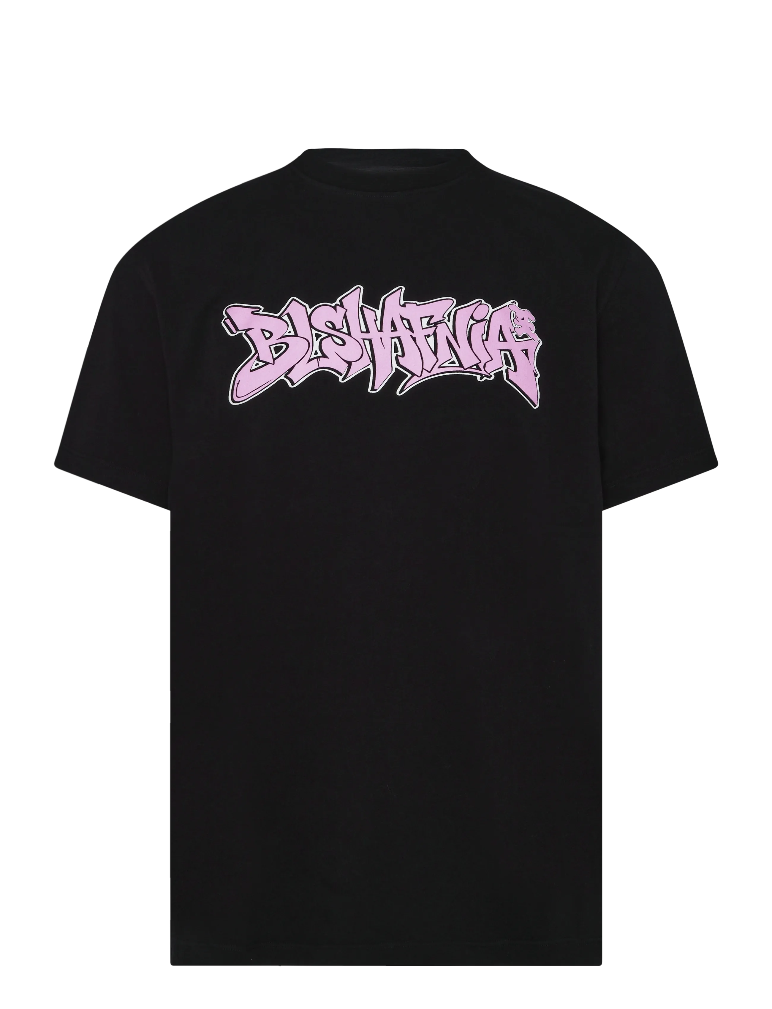 BLS Hafnia - Graffiti T-shirt - kurzärmelige t-shirts - black/pink - 1