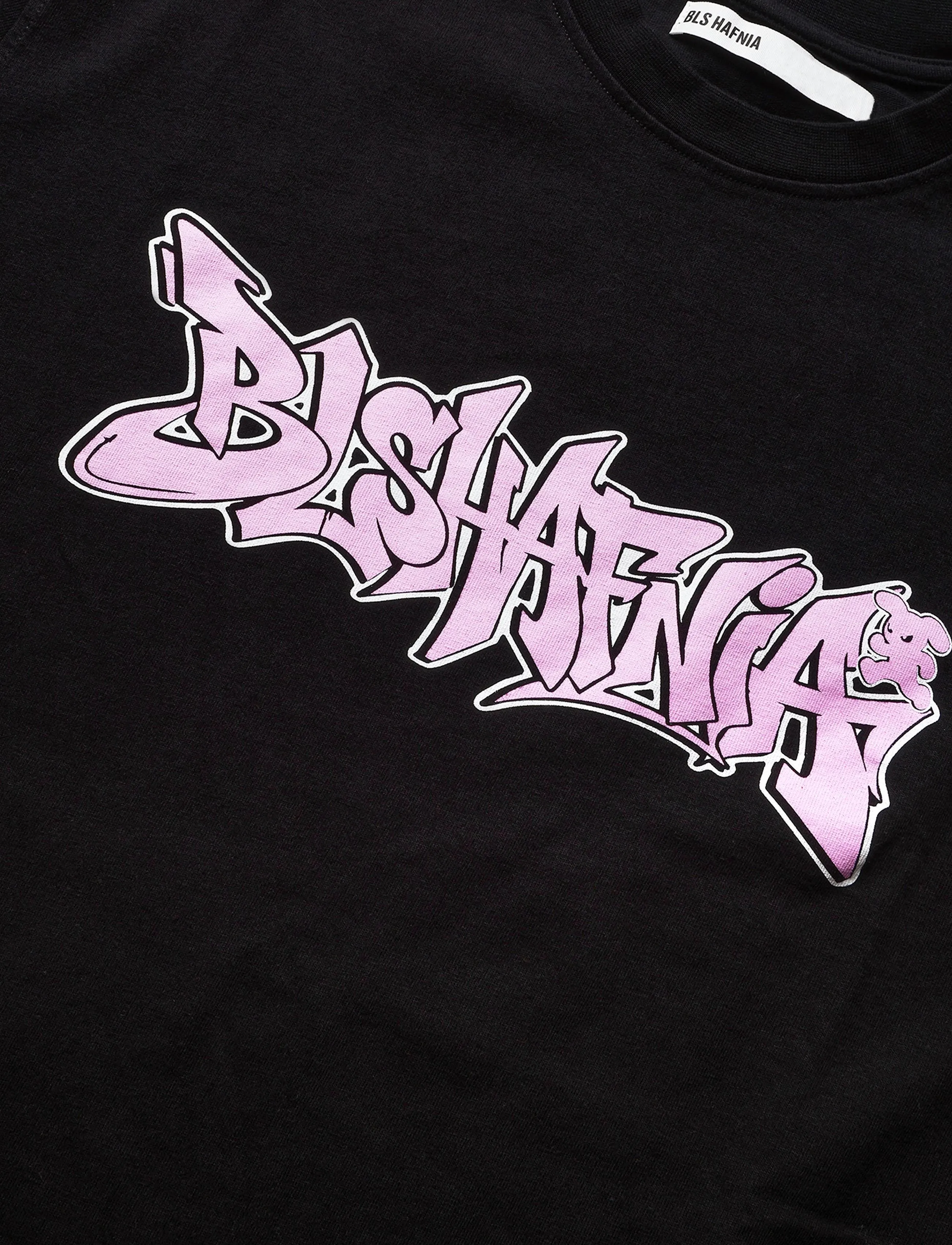BLS Hafnia - Graffiti T-shirt - kurzärmelige t-shirts - black/pink - 3