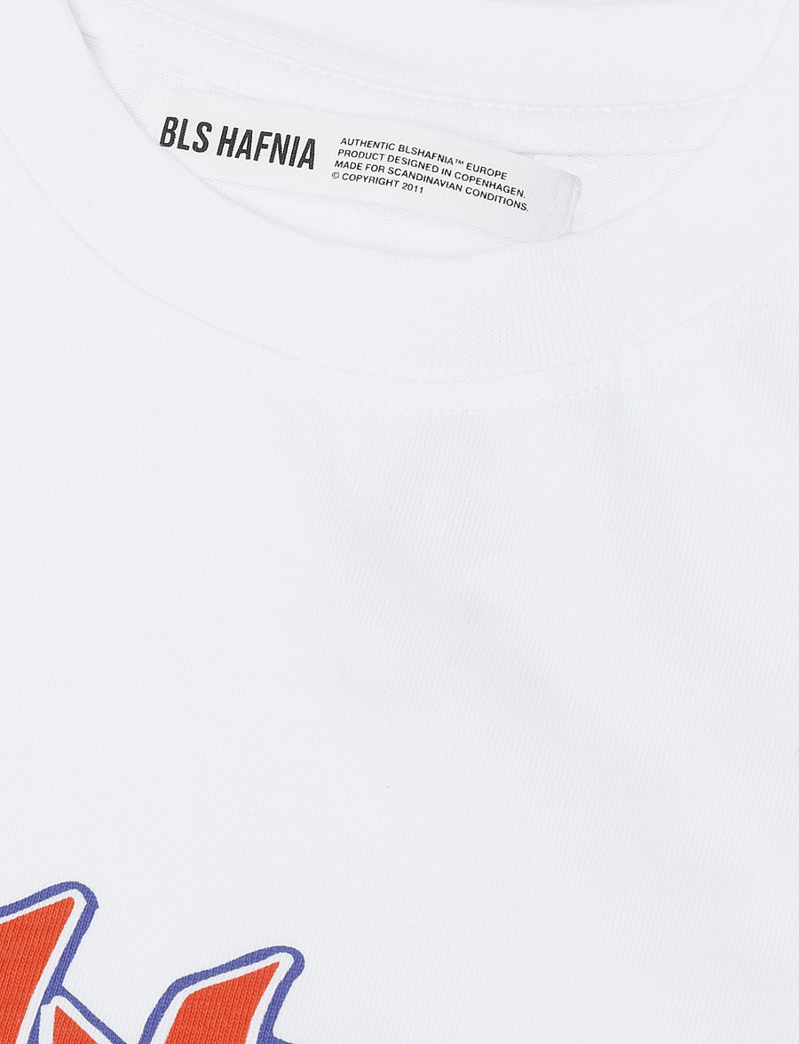 BLS Hafnia - Graffiti T-shirt - kurzärmelige t-shirts - white/orange - 3