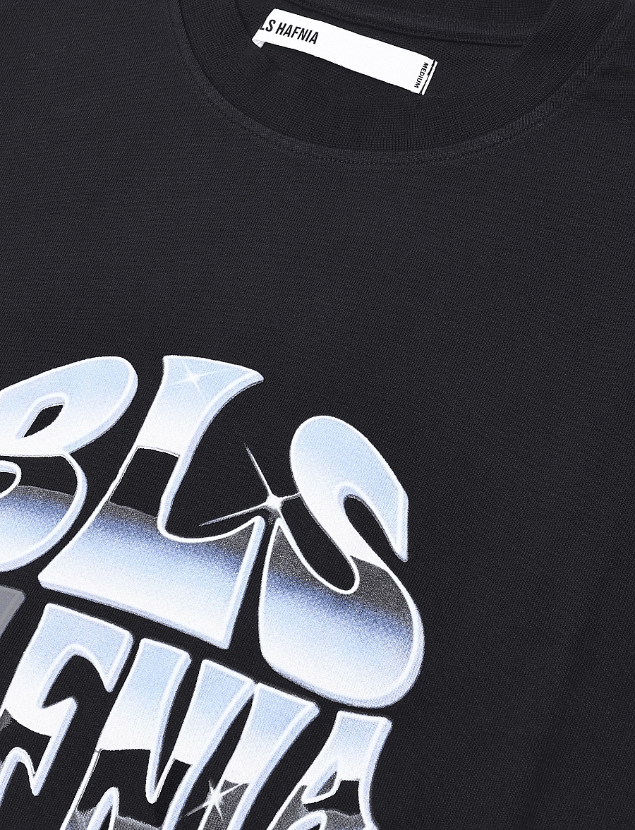 BLS Hafnia - Splash T-shirt - kurzärmelige t-shirts - black - 5