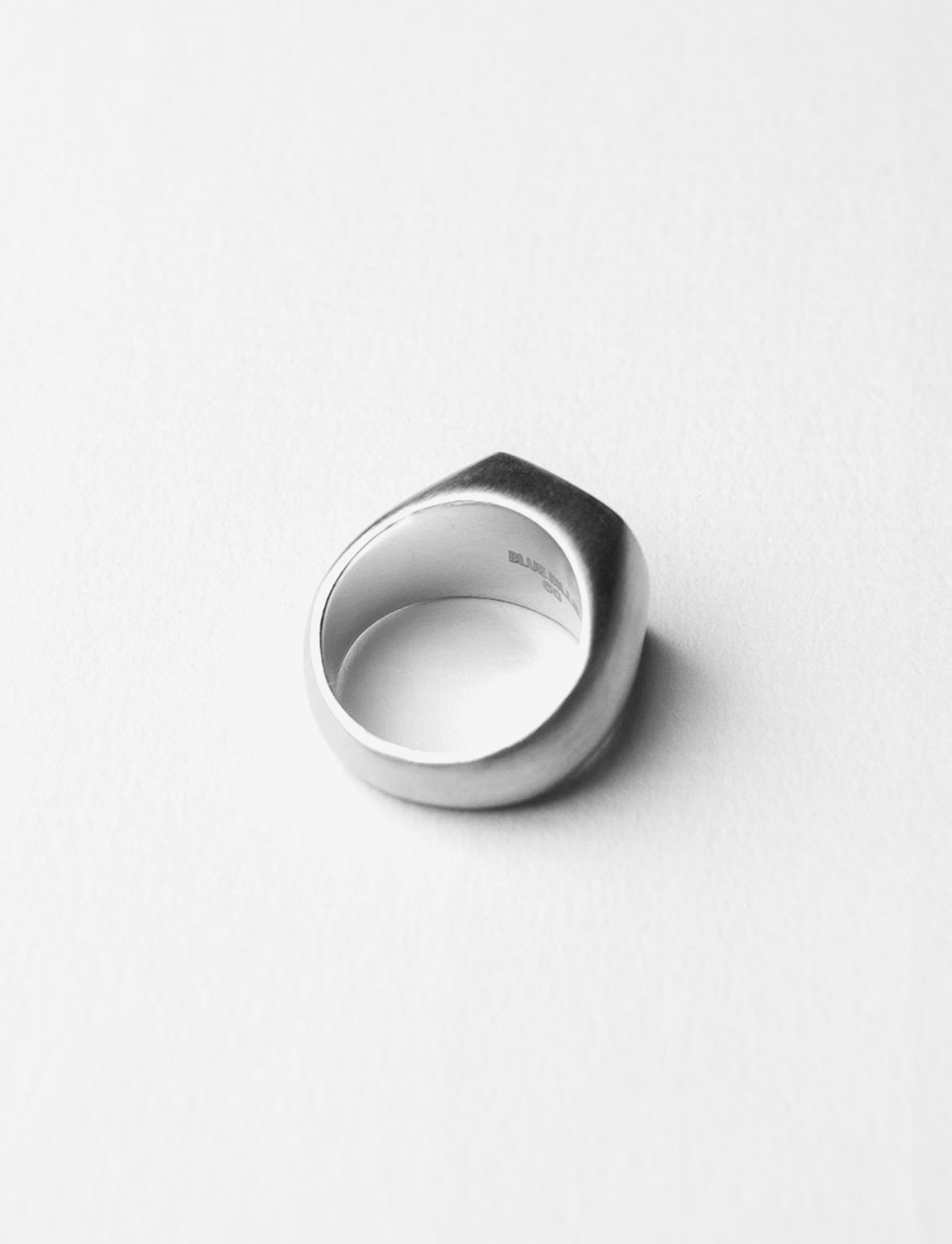 Blue Billie - oval clean ring - ringar - silver - 1