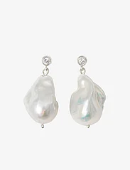 Blue Billie - Giant pearl earrings - perlenohrringe - silver - 1