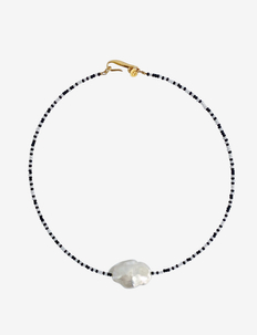 Bead baroque necklace, Blue Billie
